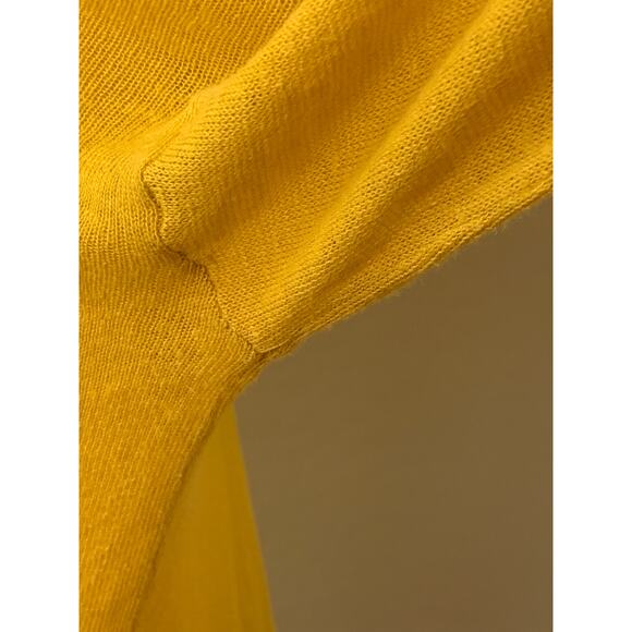 Ellie Yellow Long Sleeve Cardigan with Pockets, Size Medium - Picture 7 of 13